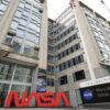 Building with NASA sign