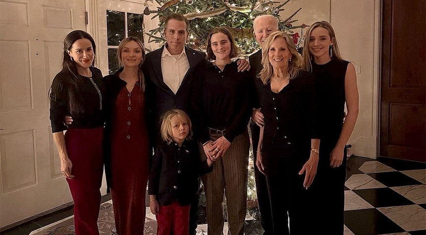 Biden Family Christmas Photo Raises Questions About Composition and Symbolism
