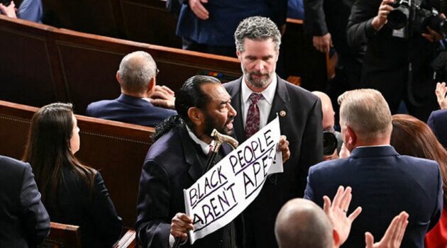House Member Ejected from State of the Union Following Protest Display